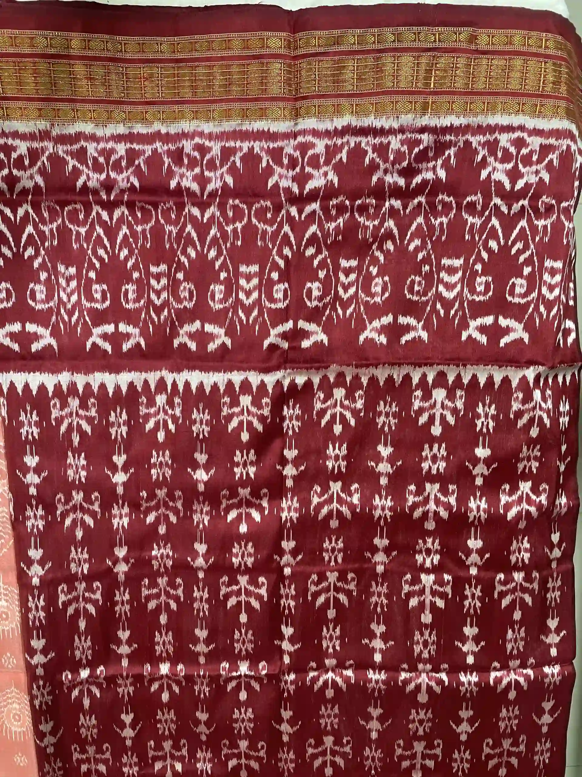 Maroon colour blouse piece with beautiful body works