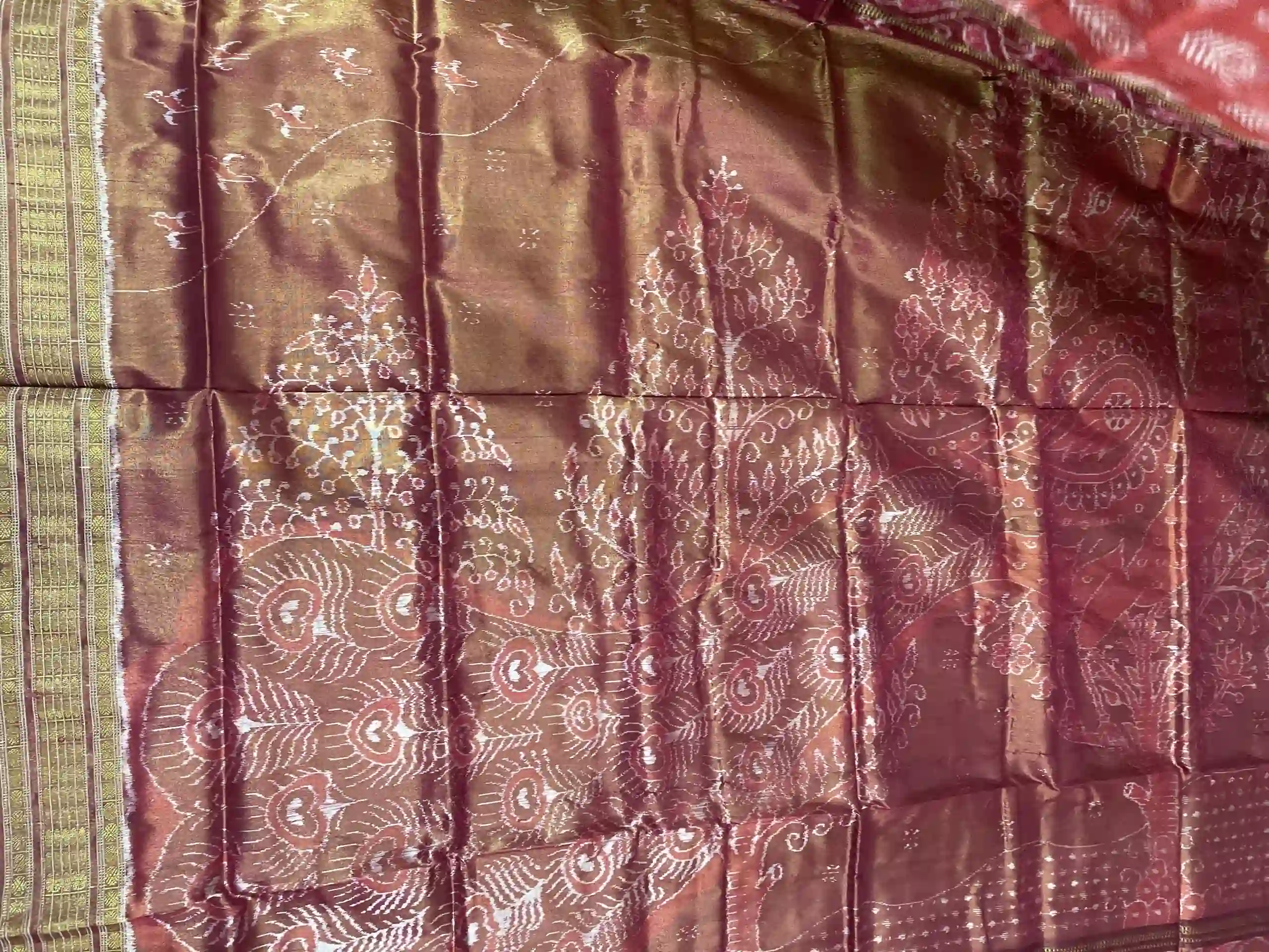 Beautification Sambalpuri designed with Tissue (Zari)